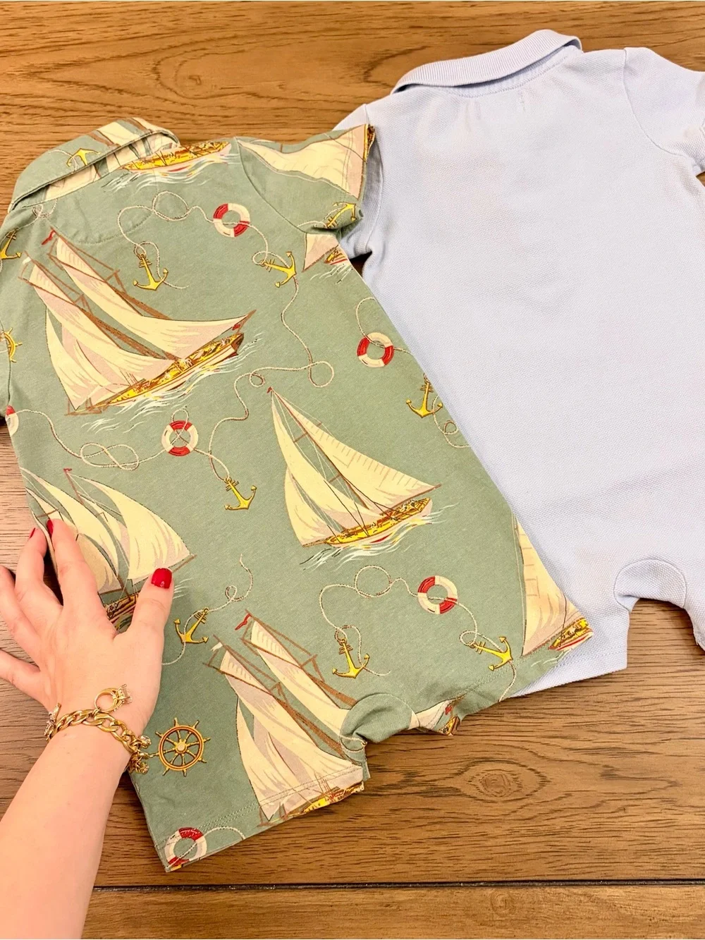 3-6 Months Polo Ralph Lauren Rompers Baby Boys Set Lot of Two Kids Outfit Bundle